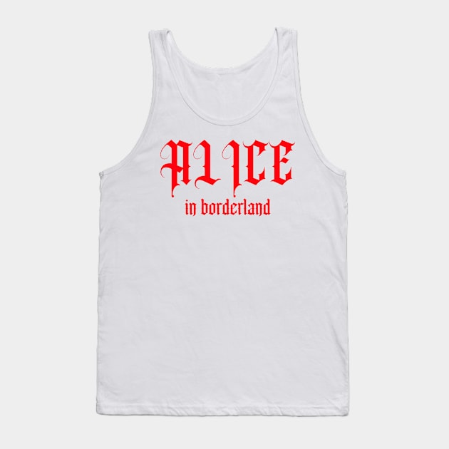 Alice in borderland title red Tank Top by CERA23